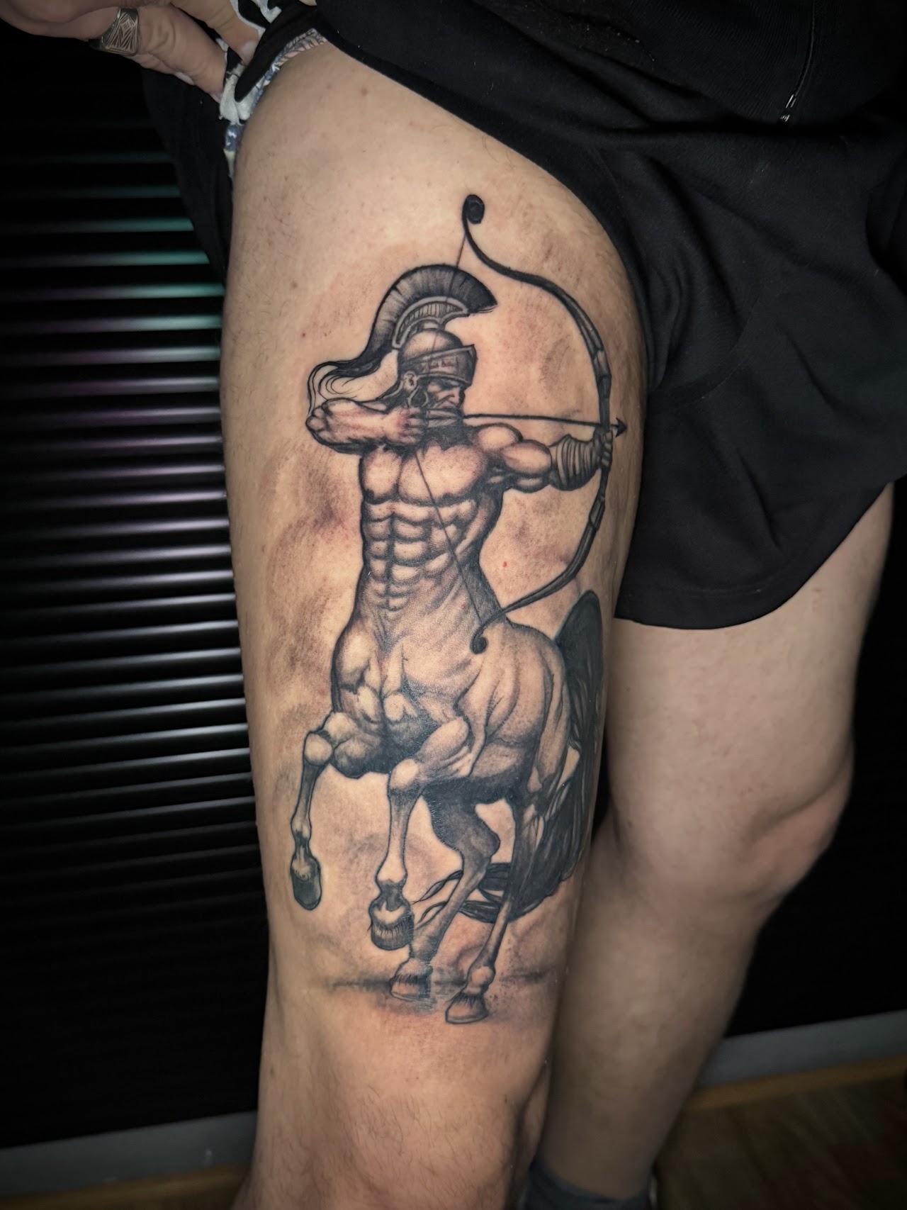 Fine Line Mountain Tattoo